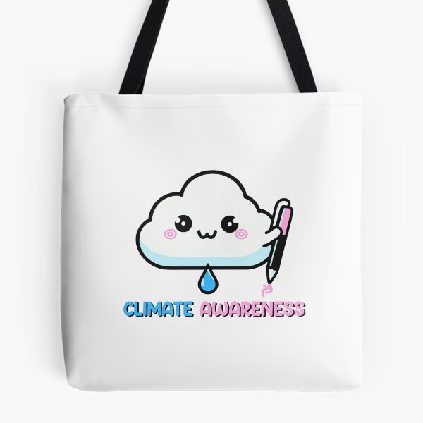 Item preview, Climate Awareness Cute Cloud Kawaii  designed and sold by inkflair2.