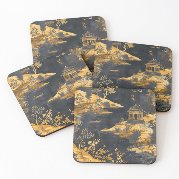Item preview, Toile De Jouy in Golden designed and sold by EvgeniiaSim.