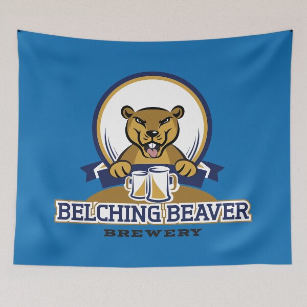 Item preview, Belching Beaver Brewery Logo 3 designed and sold by 108dragons.