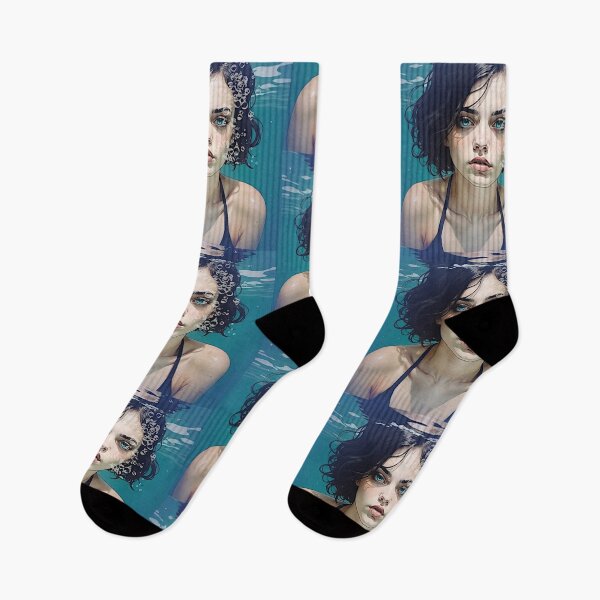 Item preview, Submerged Serenity: Portrait of a Young Woman Beneath the Waves designed and sold by Sanctum Icons.