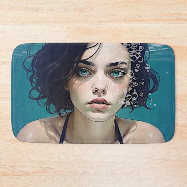 Item preview, Submerged Serenity: Portrait of a Young Woman Beneath the Waves designed and sold by Sanctum Icons.