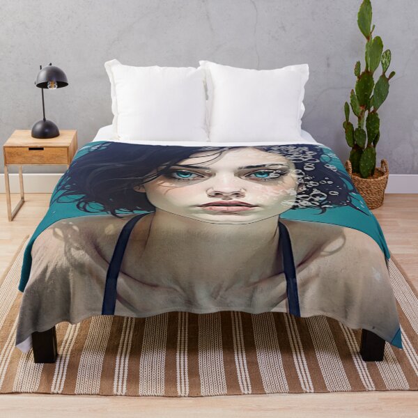 Item preview, Submerged Serenity: Portrait of a Young Woman Beneath the Waves designed and sold by Sanctum Icons.