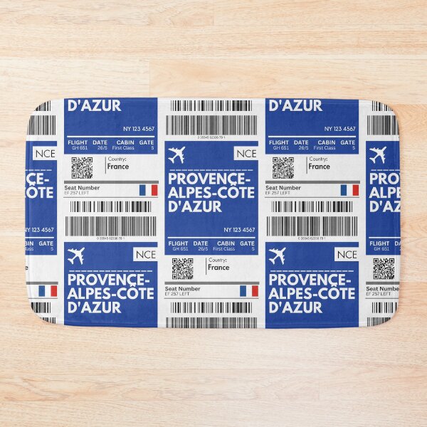 Item preview, Provence-alpes-cote-d'azur Airplane Boarding pass designed and sold by RoamInk.