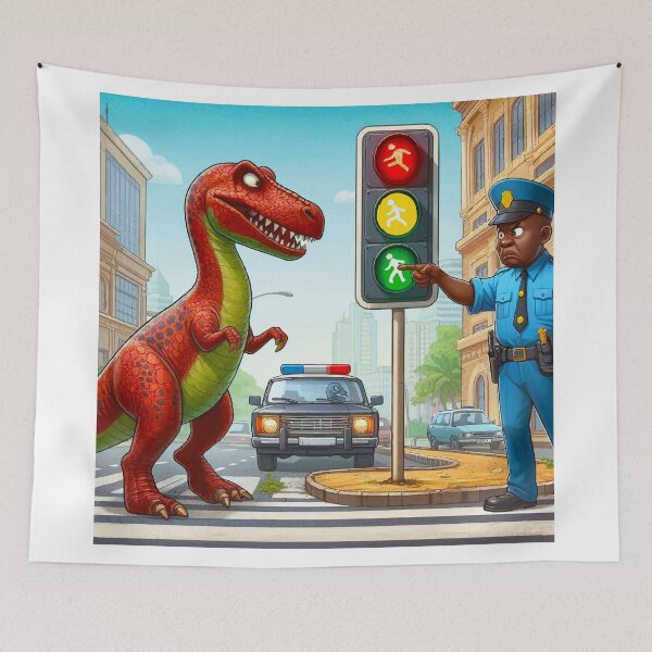 Item preview, Tyrannosaurus Traffic Tamer: Don't Mess with Dino Authority designed and sold by OCNau.