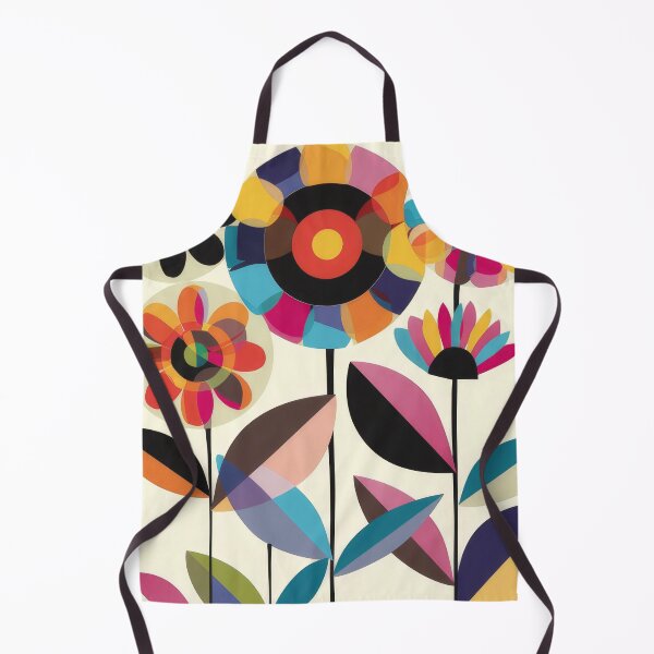 Item preview, Colourful abstract flower art designed and sold by PrettyPinkSkies.