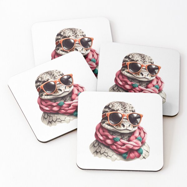 Item preview, Cool snake dude in sunglasses and a knitted scarf. designed and sold by SaraSumi.