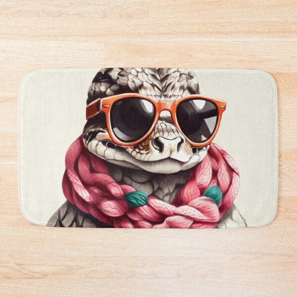 Item preview, Cool snake dude in sunglasses and a knitted scarf. designed and sold by SaraSumi.