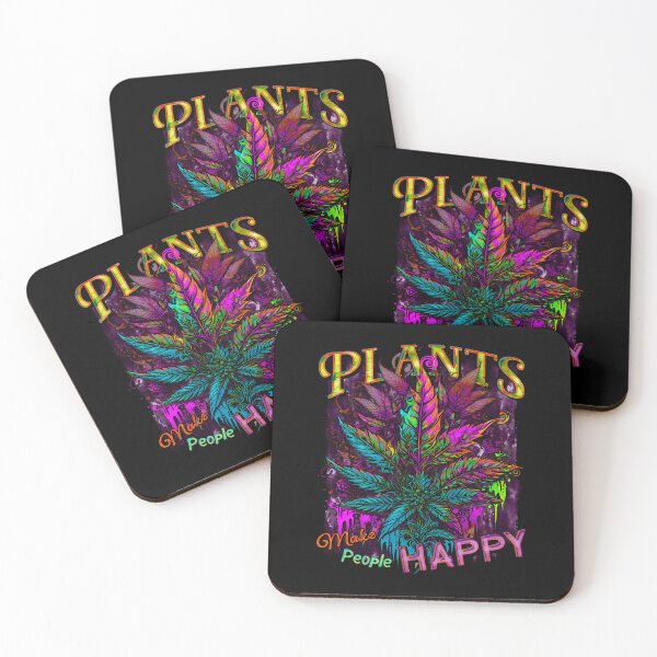 Item preview, Plants Make People Happy Drippy Hemp Cannabis Leaves Purple designed and sold by MindWave THC.