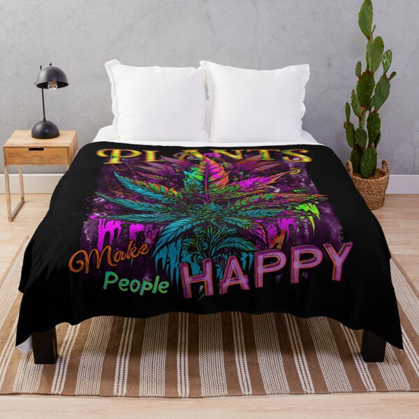 Item preview, Plants Make People Happy Drippy Hemp Cannabis Leaves Purple designed and sold by MindWave THC.