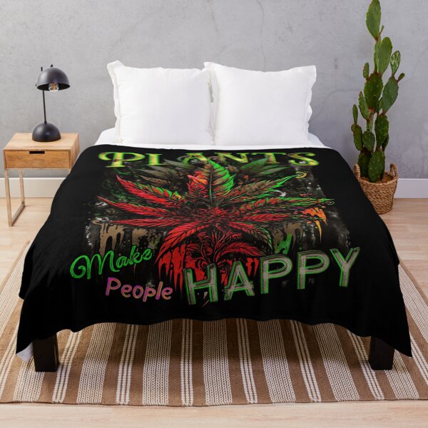 Item preview, Plants Make People Happy Drippy Hemp Cannabis Leaves designed and sold by MindWave THC.