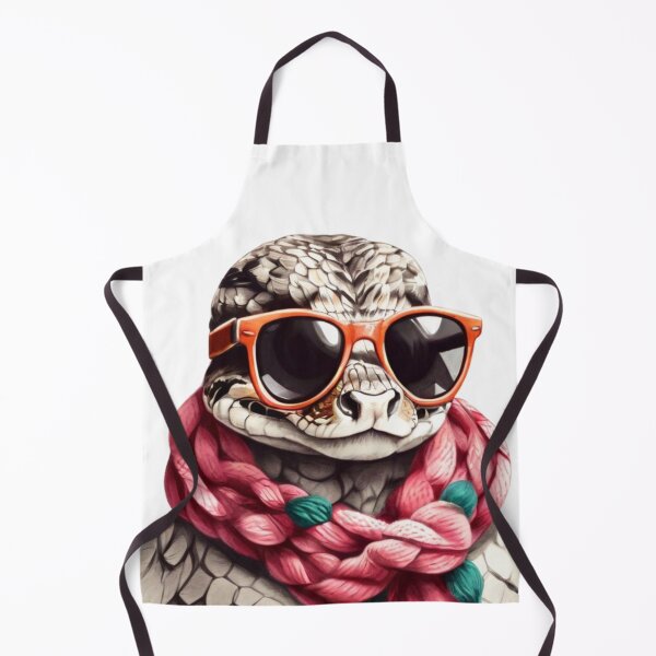 Item preview, Cool snake dude in sunglasses and a knitted scarf. designed and sold by SaraSumi.