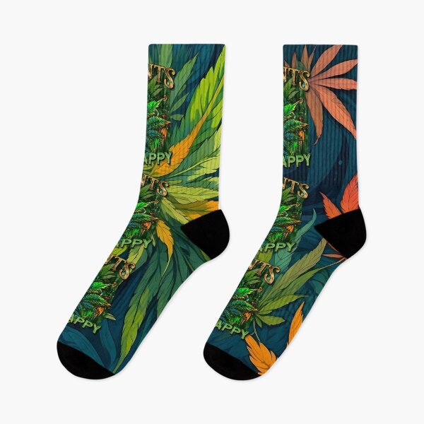Item preview, Plants Make People Happy Drippy Hemp Cannabis Leaves Pattern designed and sold by MindWave THC.