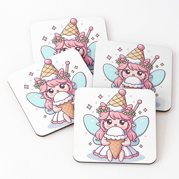 Item preview, Kawaii Sweet Fairy With Ice Cream Cone Hat designed and sold by CanvasCutie.