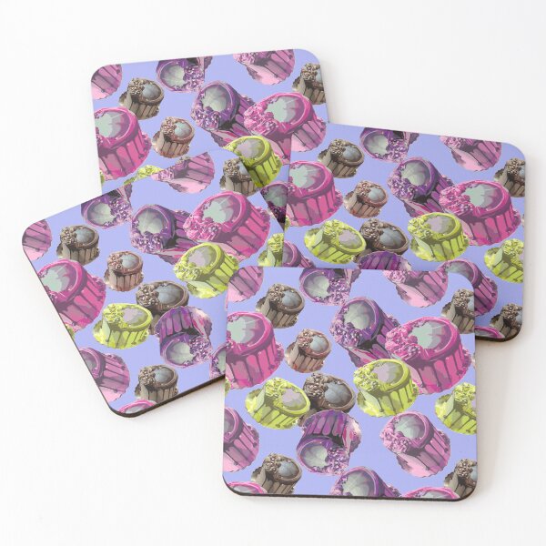 Item preview, Desserts - Colorful Cakes on Purple Background - Photography designed and sold by Victoria Rose.