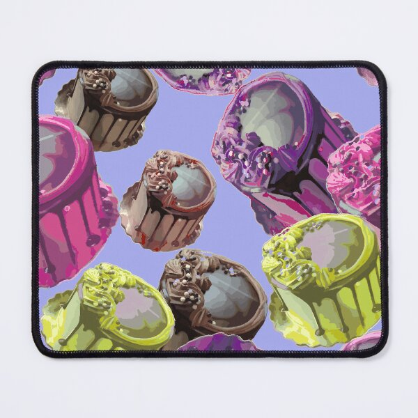 Item preview, Desserts - Colorful Cakes on Purple Background - Photography designed and sold by Victoria Rose.