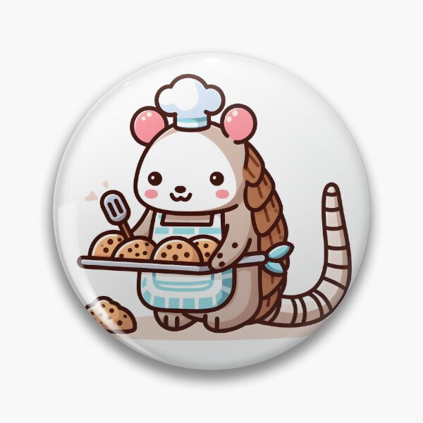 Item preview, Kawaii Armadillo With Apron designed and sold by CanvasCutie.