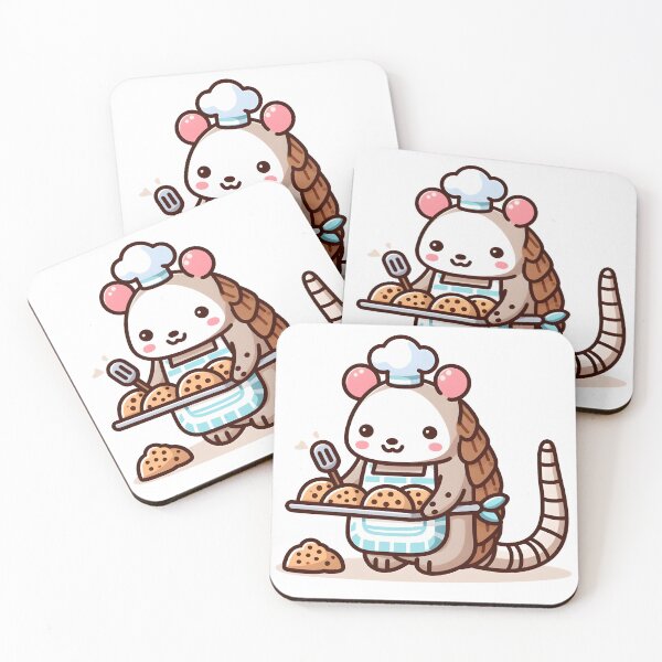 Item preview, Kawaii Armadillo With Apron designed and sold by CanvasCutie.