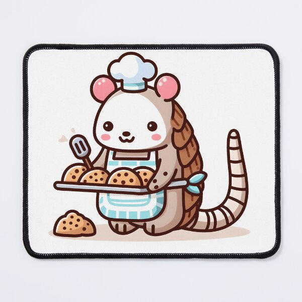 Item preview, Kawaii Armadillo With Apron designed and sold by CanvasCutie.