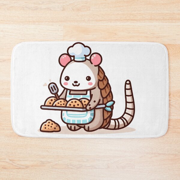 Item preview, Kawaii Armadillo With Apron designed and sold by CanvasCutie.