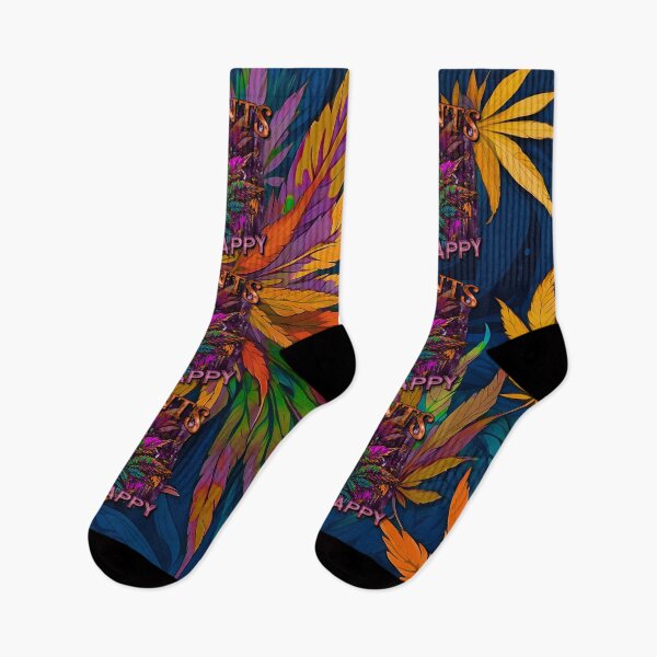 Item preview, Plants Make People Happy Drippy Hemp Cannabis Leaves Pattern designed and sold by MindWave THC.