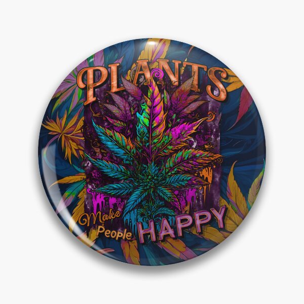 Item preview, Plants Make People Happy Drippy Hemp Cannabis Leaves Pattern designed and sold by MindWave THC.