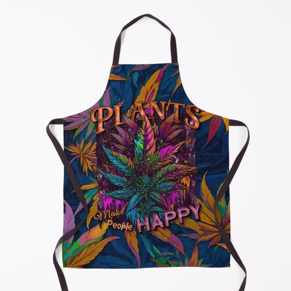 Item preview, Plants Make People Happy Drippy Hemp Cannabis Leaves Pattern designed and sold by MindWave THC.