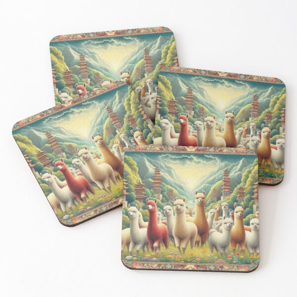 Item preview, Mountain Temples and the Herd of Alpaca  designed and sold by Illuministique.