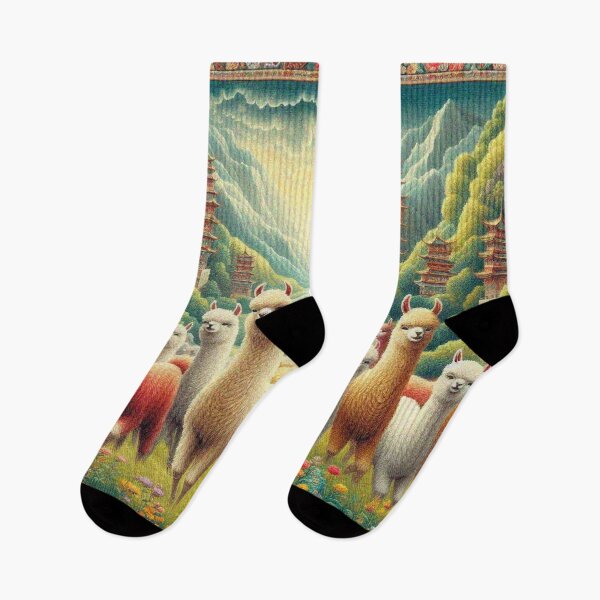 Item preview, Mountain Temples and the Herd of Alpaca  designed and sold by Illuministique.