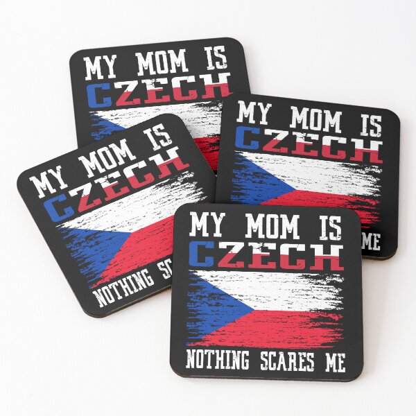 Item preview, My Mom Is Czech Nothing Scares Me Vintage Czech Flag designed and sold by Red-Gifts.