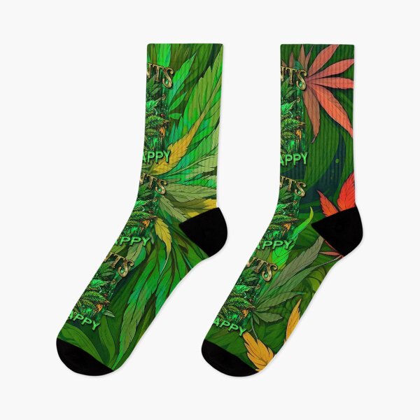 Item preview, Plants Make People Happy Drippy Hemp Cannabis Leaves Pattern designed and sold by MindWave THC.