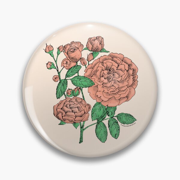 Item preview, Apricot Rosette Rose Bloom Full 26-40 Petals In 3+ Rows designed and sold by Rachael Taylor.
