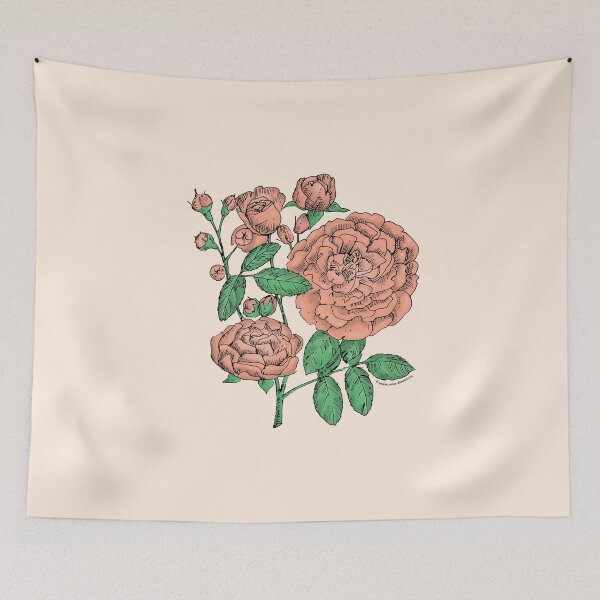 Item preview, Apricot Rosette Rose Bloom Full 26-40 Petals In 3+ Rows designed and sold by Rachael Taylor.