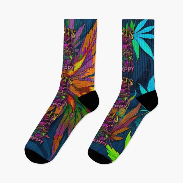 Item preview, Plants Make People Happy Drippy Hemp Cannabis Leaves Pattern designed and sold by MindWave THC.