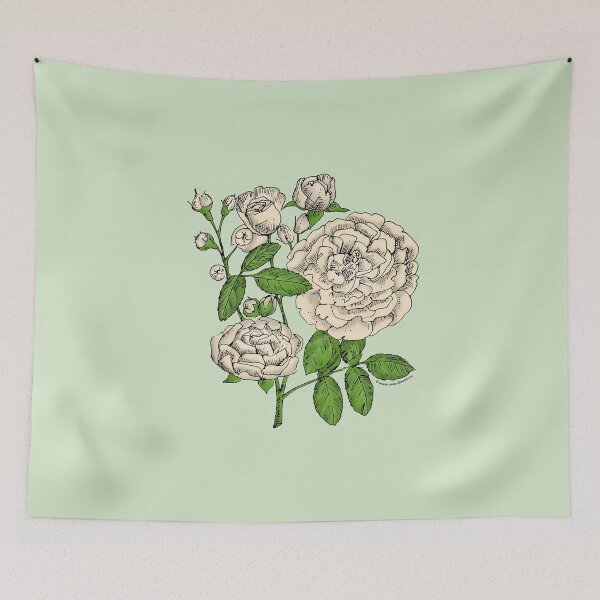 Item preview, Cream Rosette Rose Bloom Full 26-40 Petals In 3+ Rows designed and sold by Rachael Taylor.