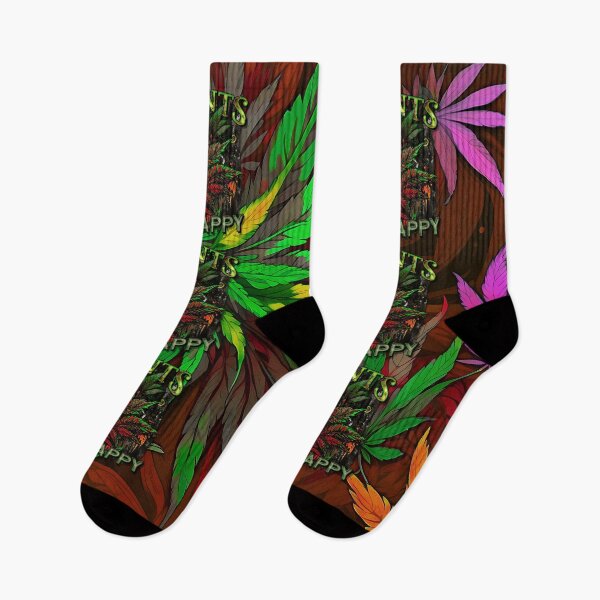 Item preview, Plants Make People Happy Drippy Hemp Cannabis Leaves Pattern designed and sold by MindWave THC.