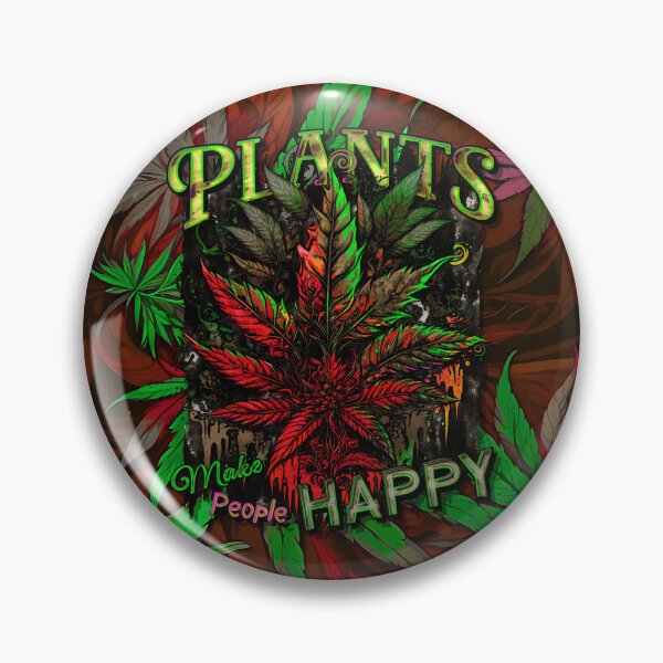 Item preview, Plants Make People Happy Drippy Hemp Cannabis Leaves Pattern designed and sold by MindWave THC.