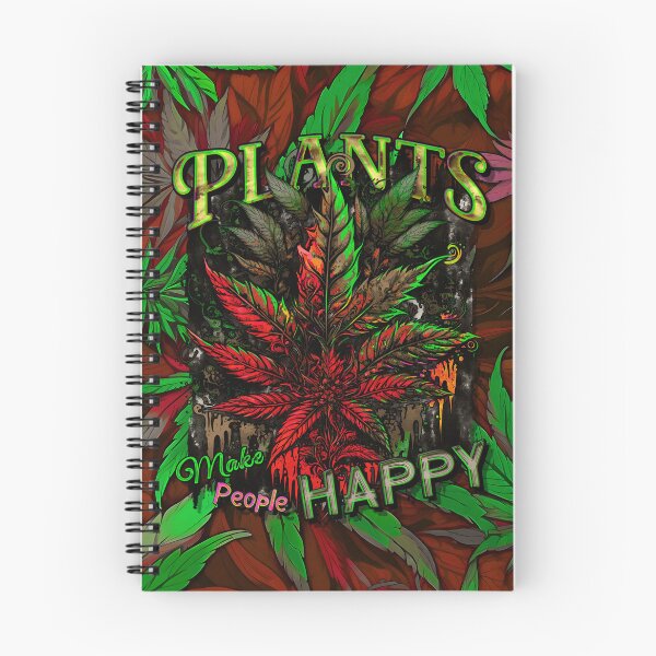 Item preview, Plants Make People Happy Drippy Hemp Cannabis Leaves Pattern designed and sold by MindWave THC.