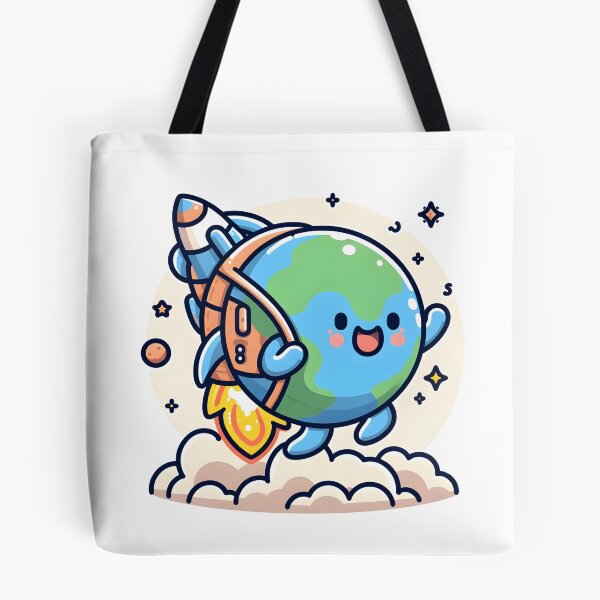 Item preview, Kawaii Planet: A Rocket Backpack designed and sold by CanvasCutie.
