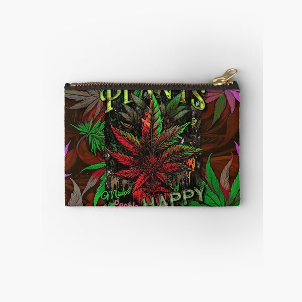 Item preview, Plants Make People Happy Drippy Hemp Cannabis Leaves Pattern designed and sold by MindWave THC.
