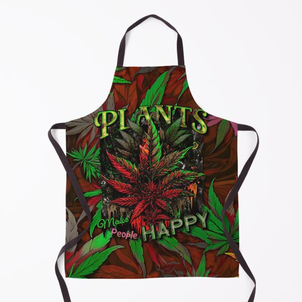 Item preview, Plants Make People Happy Drippy Hemp Cannabis Leaves Pattern designed and sold by MindWave THC.