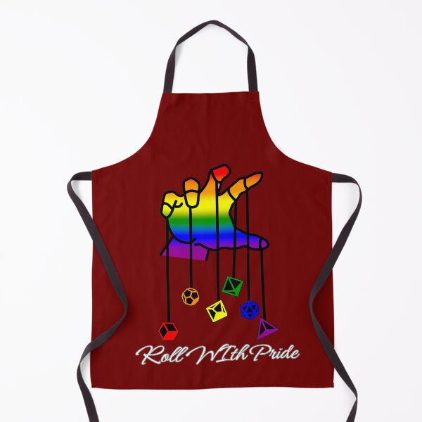 Item preview, LGBTQIA+ DND Rainbow Pride Flag, Rainbow Roll With Pride Design, Gay Dungeon Master designed and sold by Travelslightly.