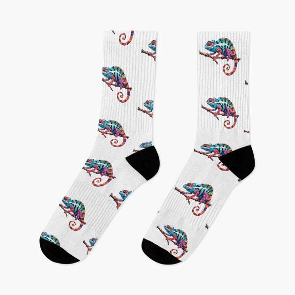 Item preview, Panther chameleon clings to a branch, bright and beautiful colors. #6 designed and sold by kizenya.