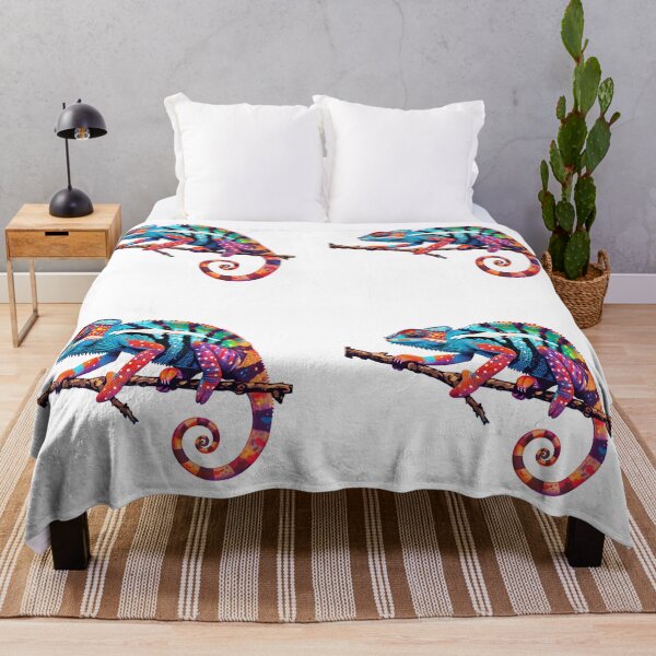 Item preview, Panther chameleon clings to a branch, bright and beautiful colors. #6 designed and sold by kizenya.