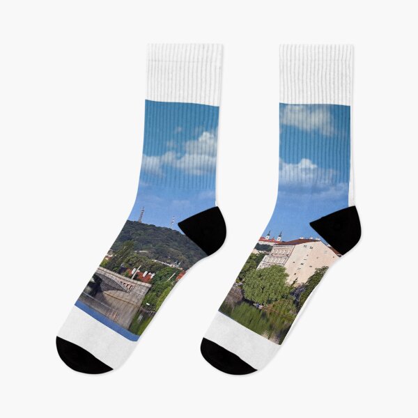 Item preview, Bridge on Vltava river in Prague cityscape Czech republic designed and sold by goceris.