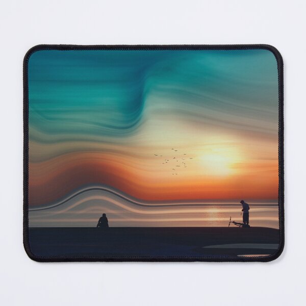 Item preview, Ocean Dawn - Abstract Beach Scene At Sunrise designed and sold by Dyrk Wyst Redbubble Shop.