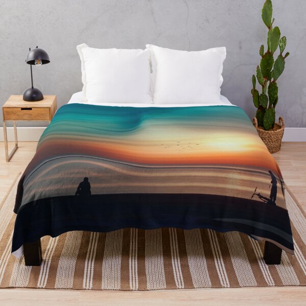 Item preview, Ocean Dawn - Abstract Beach Scene At Sunrise designed and sold by Dyrk Wyst Redbubble Shop.
