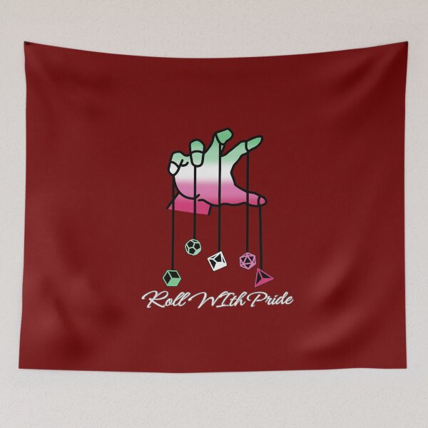 Item preview, Abrosexual DND Rainbow Pride Flag, Abrosexual Roll With Pride Design, Dungeon Master designed and sold by Travelslightly.