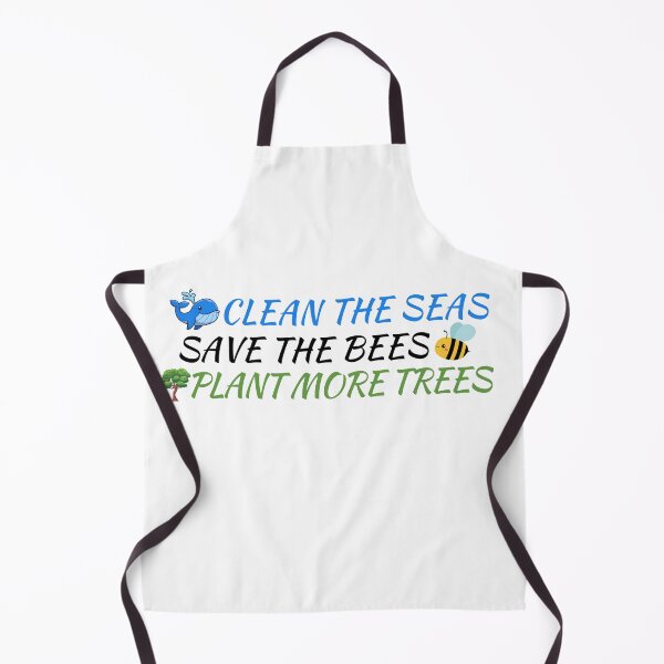 Item preview, Clean The Seas Save The Bees Plant More Trees designed and sold by LEOOTY.