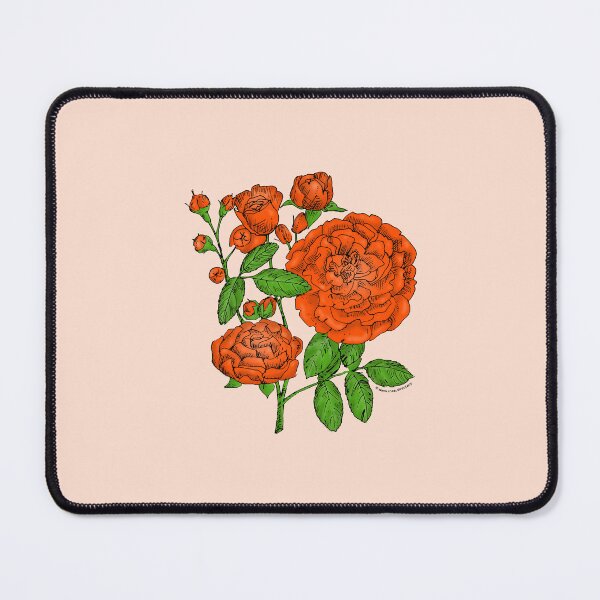 Item preview, Orange Rosette Rose Bloom Full 26-40 Petals In 3+ Rows designed and sold by Rachael Taylor.
