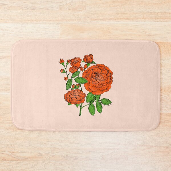 Item preview, Orange Rosette Rose Bloom Full 26-40 Petals In 3+ Rows designed and sold by Rachael Taylor.